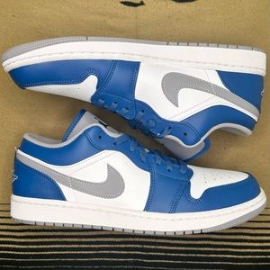 Air Jordan 1 Low ‘True Blue Cement’ - Men’s Size 10.5